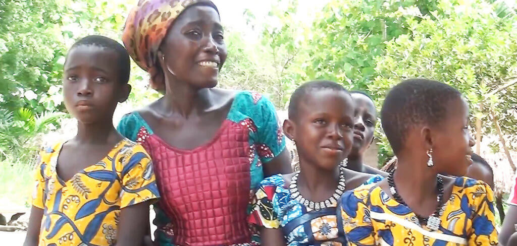 Djaka Djigbodji and her family
