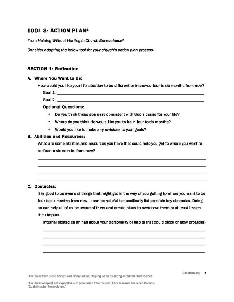 Tool #3: Action Plan