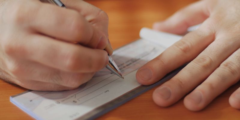 Ministry of writing checks