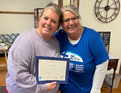Desiree and Vicki Conn, who serves as a Faith & Finances Lead Trainer and the Director at Love INC of Greater Holmes County Desiree and Vicki Conn